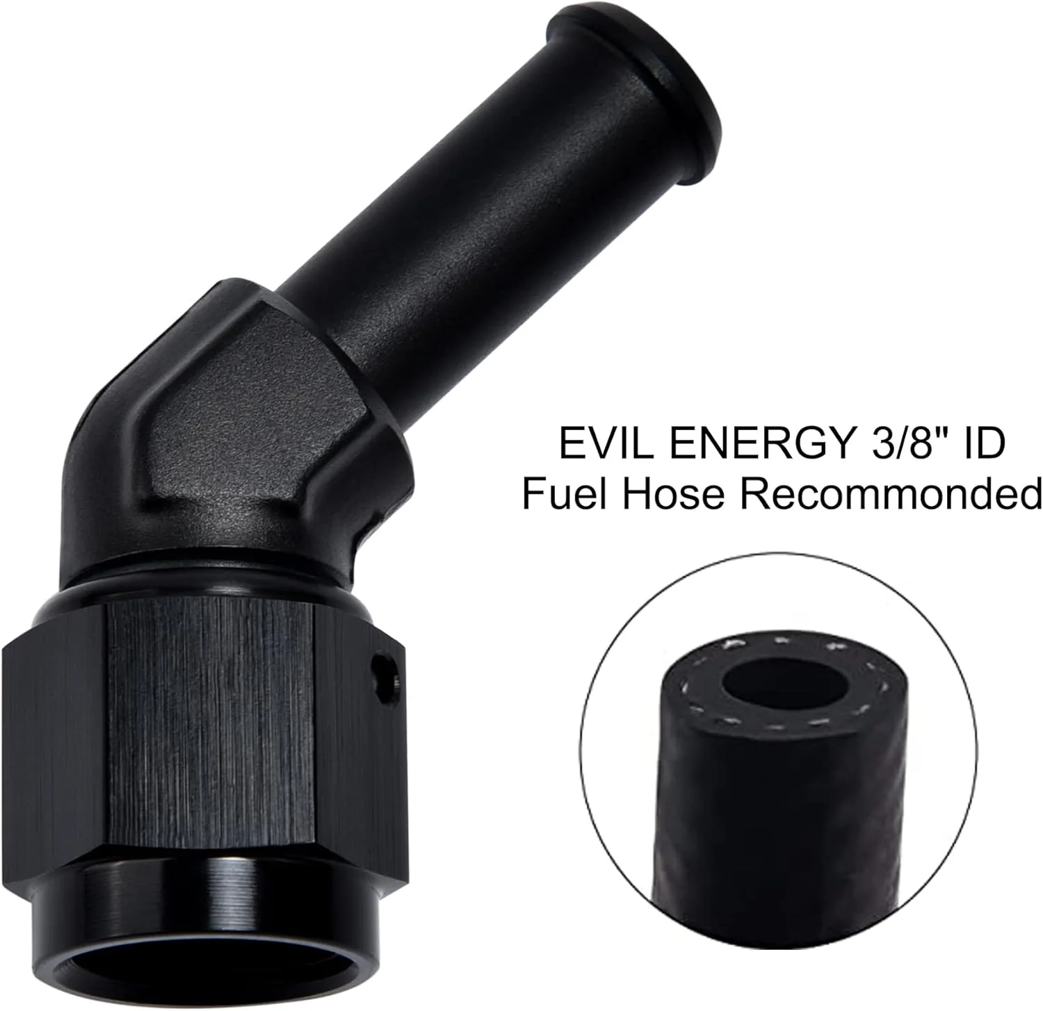 EVIL ENERGY 4/6/8/10AN Female to Barb Hose Fitting 0/45/90 Degree Swivel - Image 104