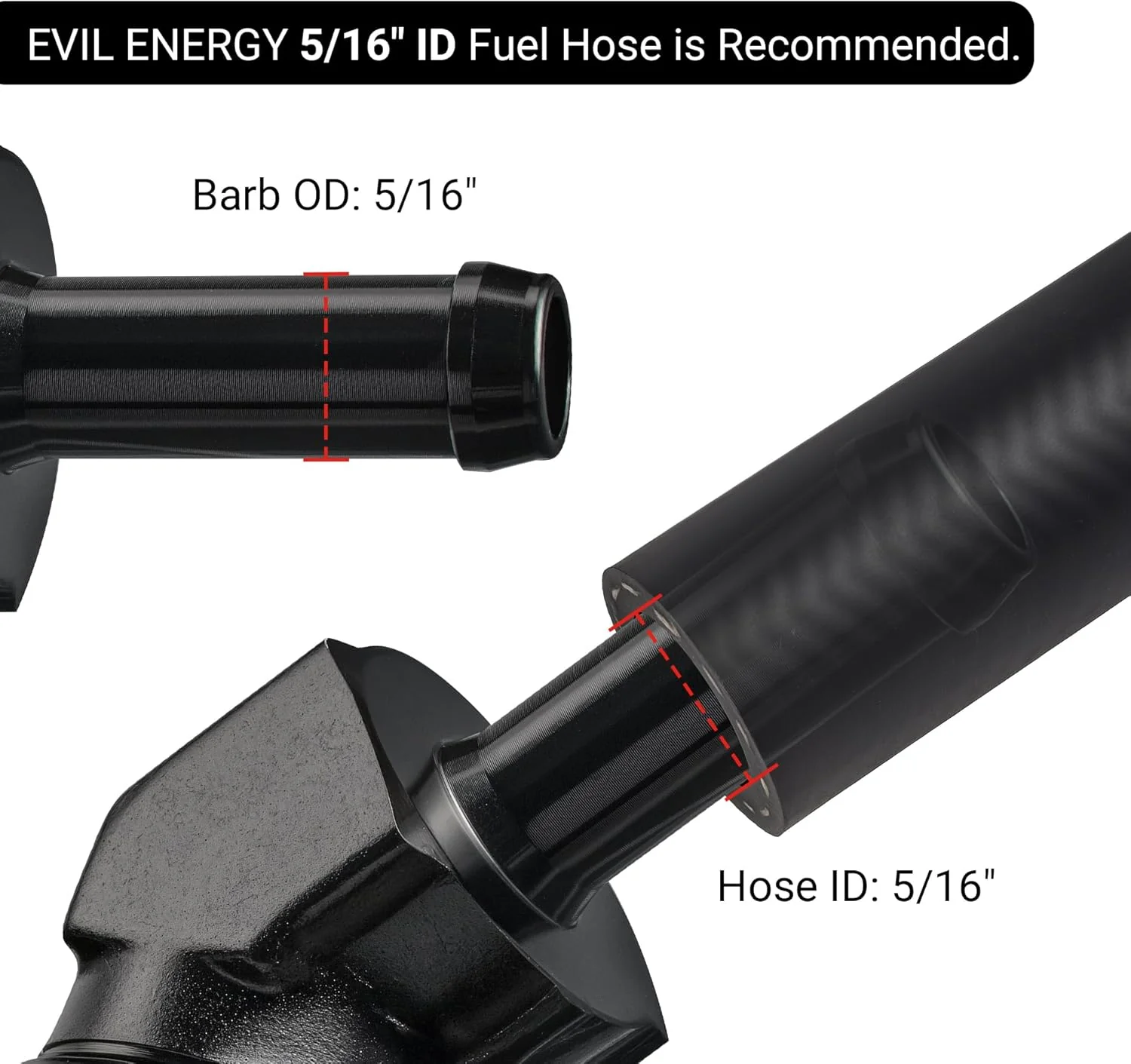 EVIL ENERGY 4/6/8/10AN Female to Barb Hose Fitting 0/45/90 Degree Swivel - Image 21