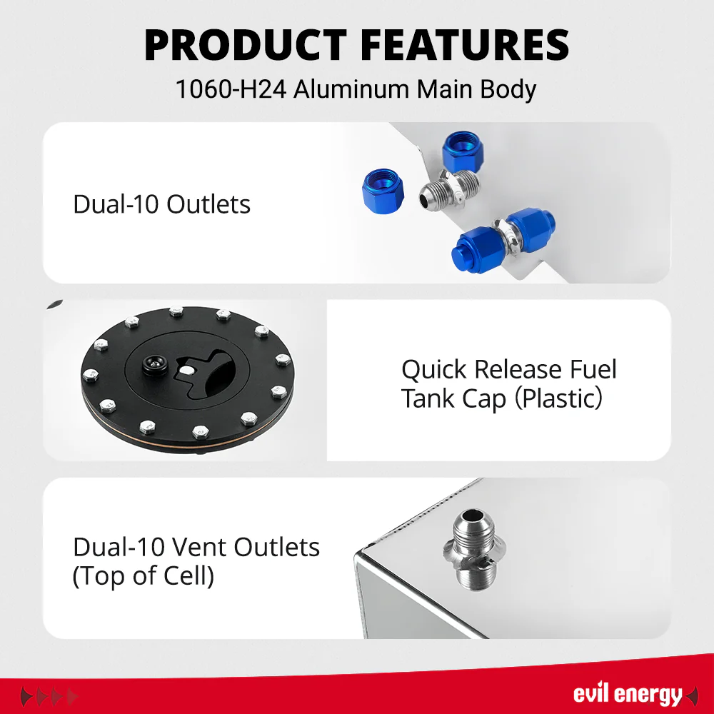 EVIL ENERGY Fuel Cell Gas Tank Kits with Fuel Filter Fuel Pump（1/2.5/5/8/10/12/15/19/20 Gallon ） - Image 65