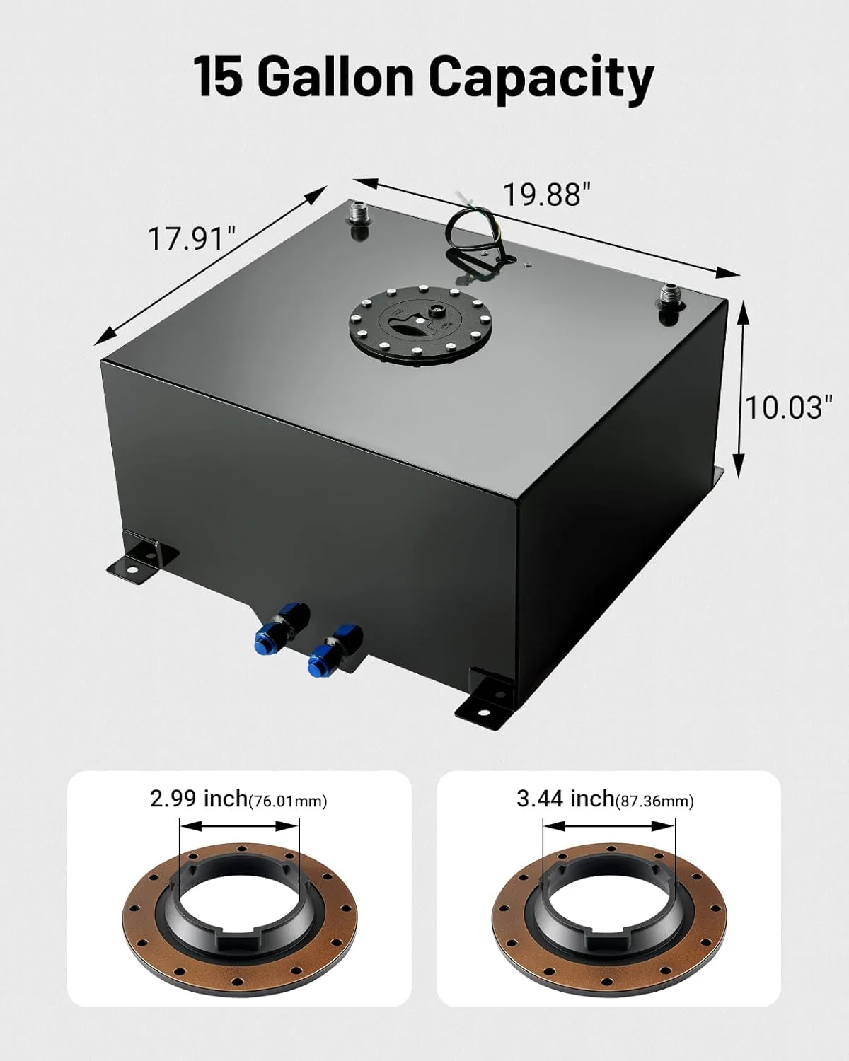 EVIL ENERGY Fuel Cell Gas Tank Kits with Fuel Filter Fuel Pump（1/2.5/5/8/10/12/15/19/20 Gallon ） - Image 75