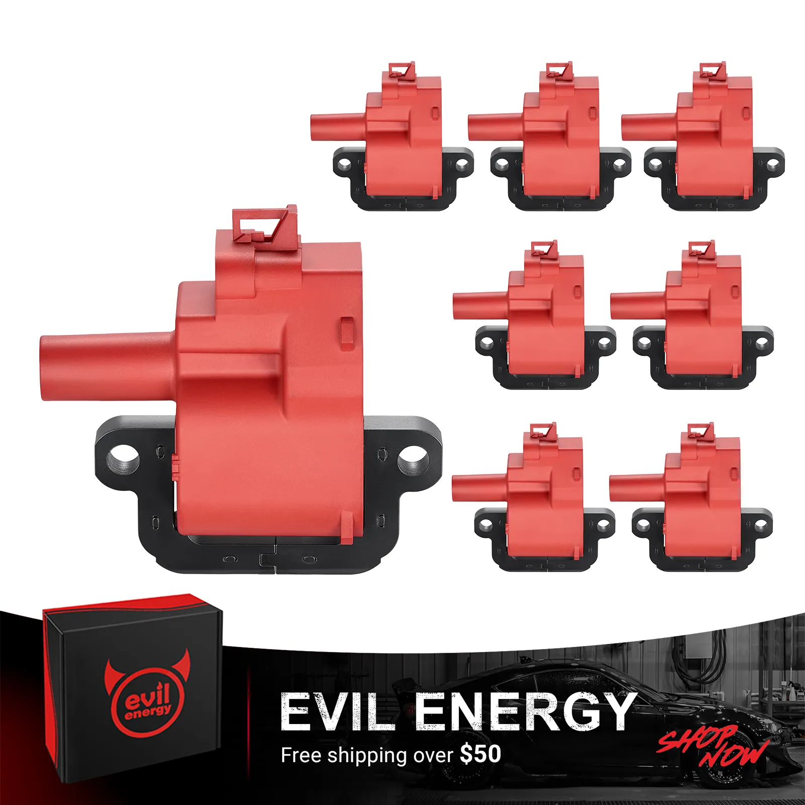 EVIL ENERGY Ignition Coil UF192 Fit GM LS1 LS6 Engines High Performance Replacement Ignition Coil