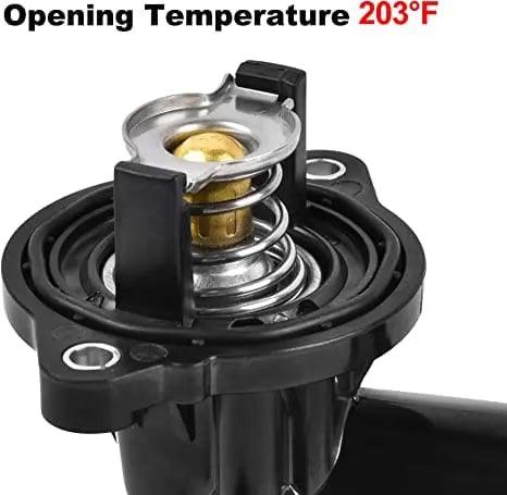 EVIL ENERGY Thermostat Housing Assembly 05184651AF 49569 Compatible with 2011-2015 Dodge Durango 2011-2020 Jeep Grand Cherokee 3.6L - Image 4