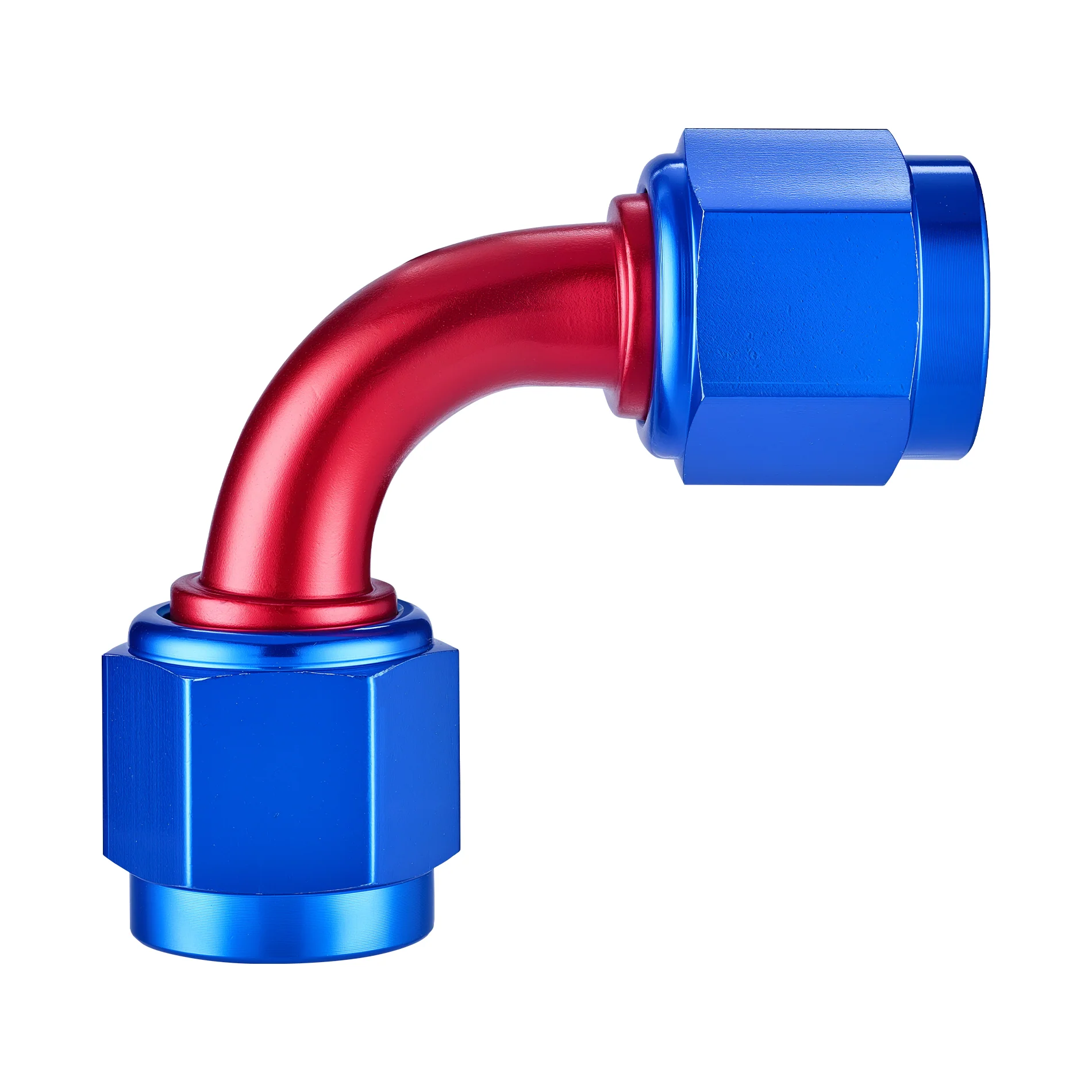 EVIL ENERGY 4/6/8/10AN Female To Female Straight/90 Degree Swivel Coupler Union Fitting Adapter Aluminum Red and Blue - Image 11