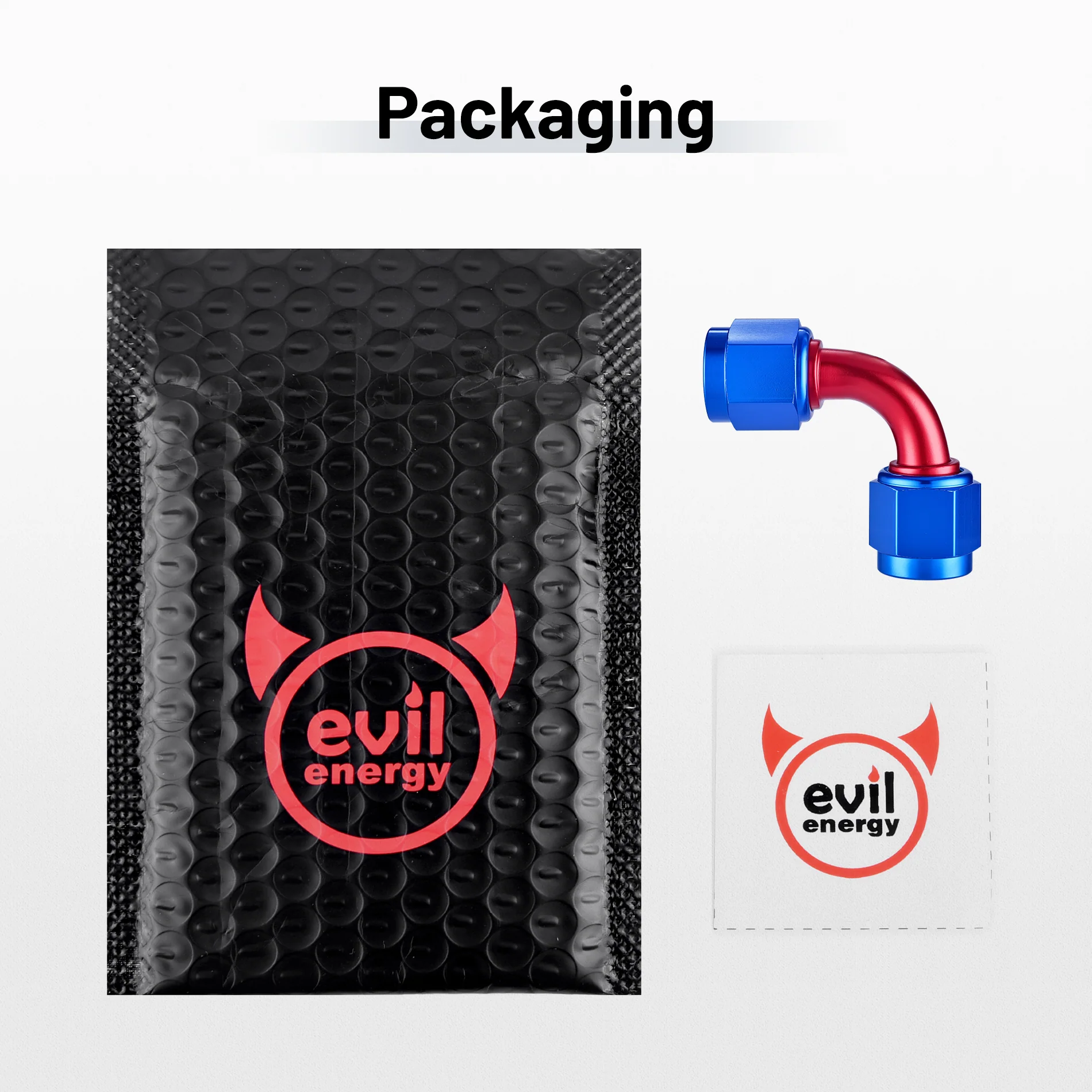 EVIL ENERGY 4/6/8/10AN Female To Female Straight/90 Degree Swivel Coupler Union Fitting Adapter Aluminum Red and Blue - Image 15