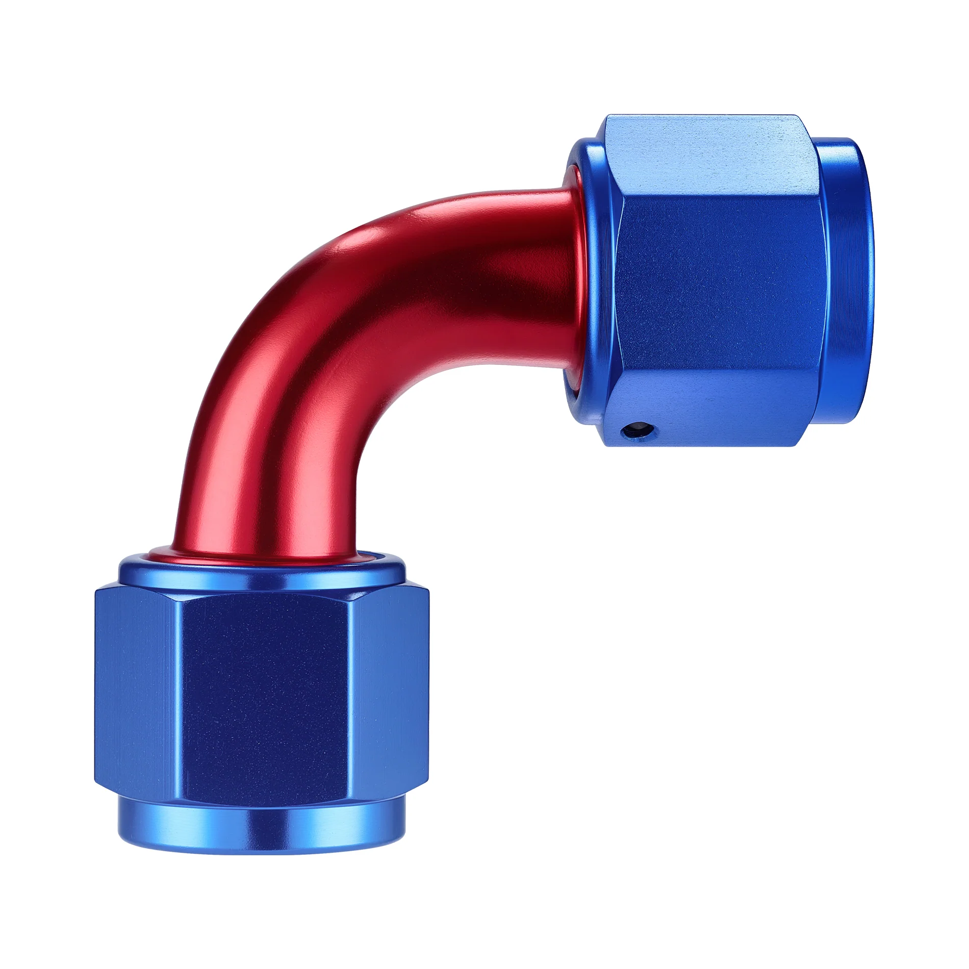 EVIL ENERGY 4/6/8/10AN Female To Female Straight/90 Degree Swivel Coupler Union Fitting Adapter Aluminum Red and Blue - Image 31