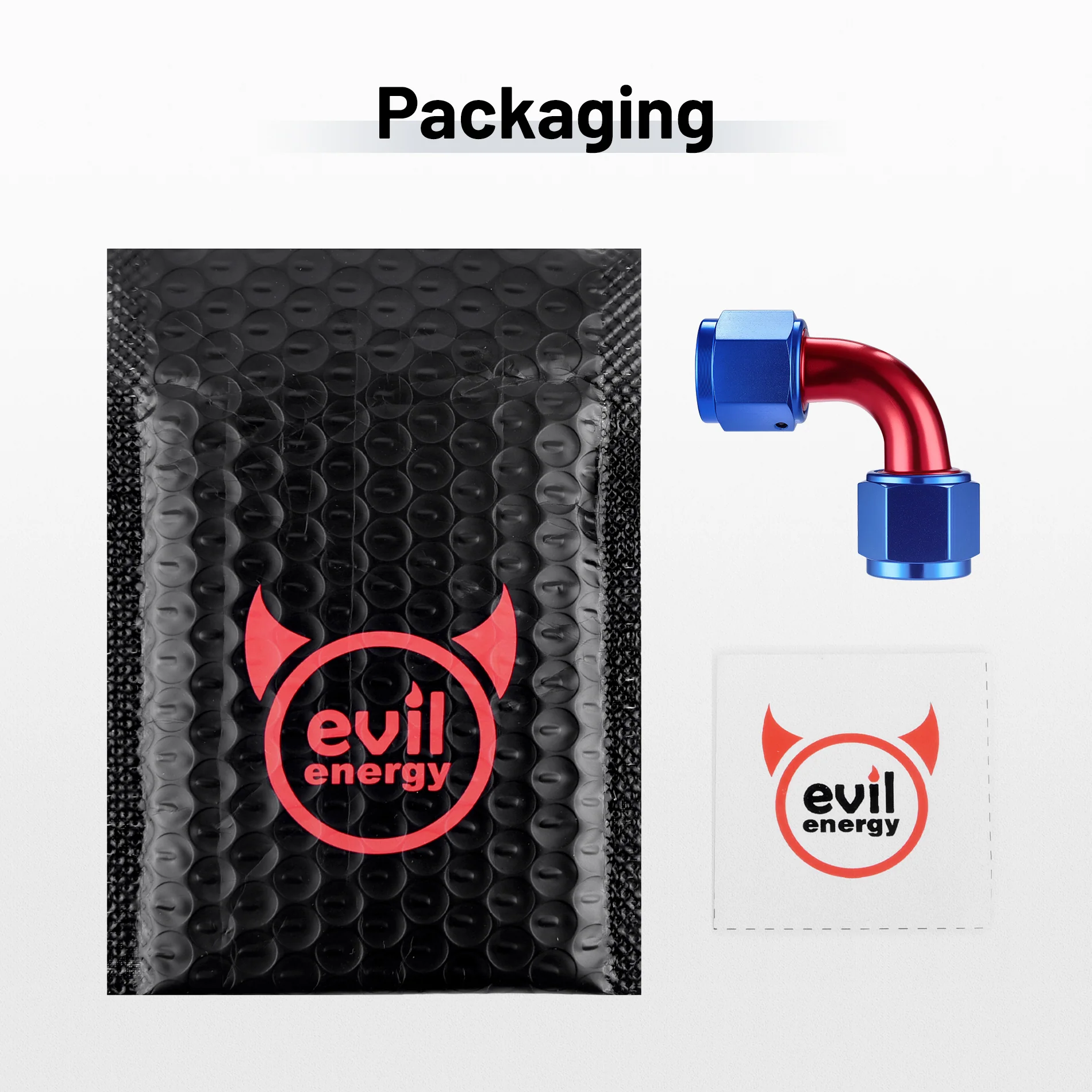 EVIL ENERGY 4/6/8/10AN Female To Female Straight/90 Degree Swivel Coupler Union Fitting Adapter Aluminum Red and Blue - Image 35