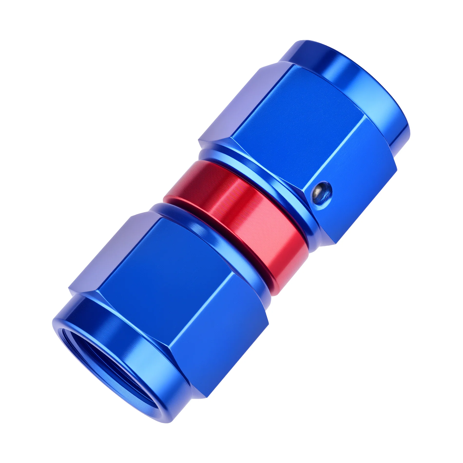 EVIL ENERGY 4/6/8/10AN Female To Female Straight/90 Degree Swivel Coupler Union Fitting Adapter Aluminum Red and Blue - Image 5