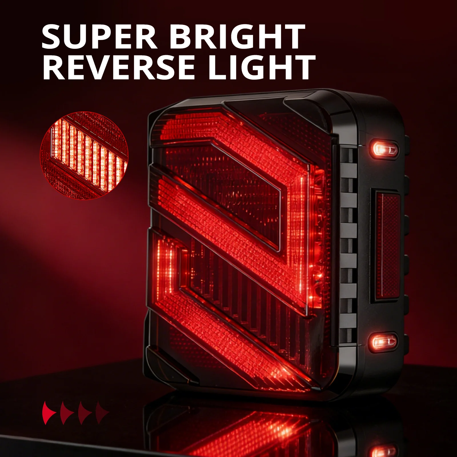 EVIL ENERGY Fit For 2007-2018 Jeep Wrangler JK JKU LED Tail Lights Kit, DOT Certified, Dark-Smoked, Turn Signal & Reverse, Z-Shaped for Sport Sahara Rubicon Unlimited X Taillights, 2 PCS - Image 4