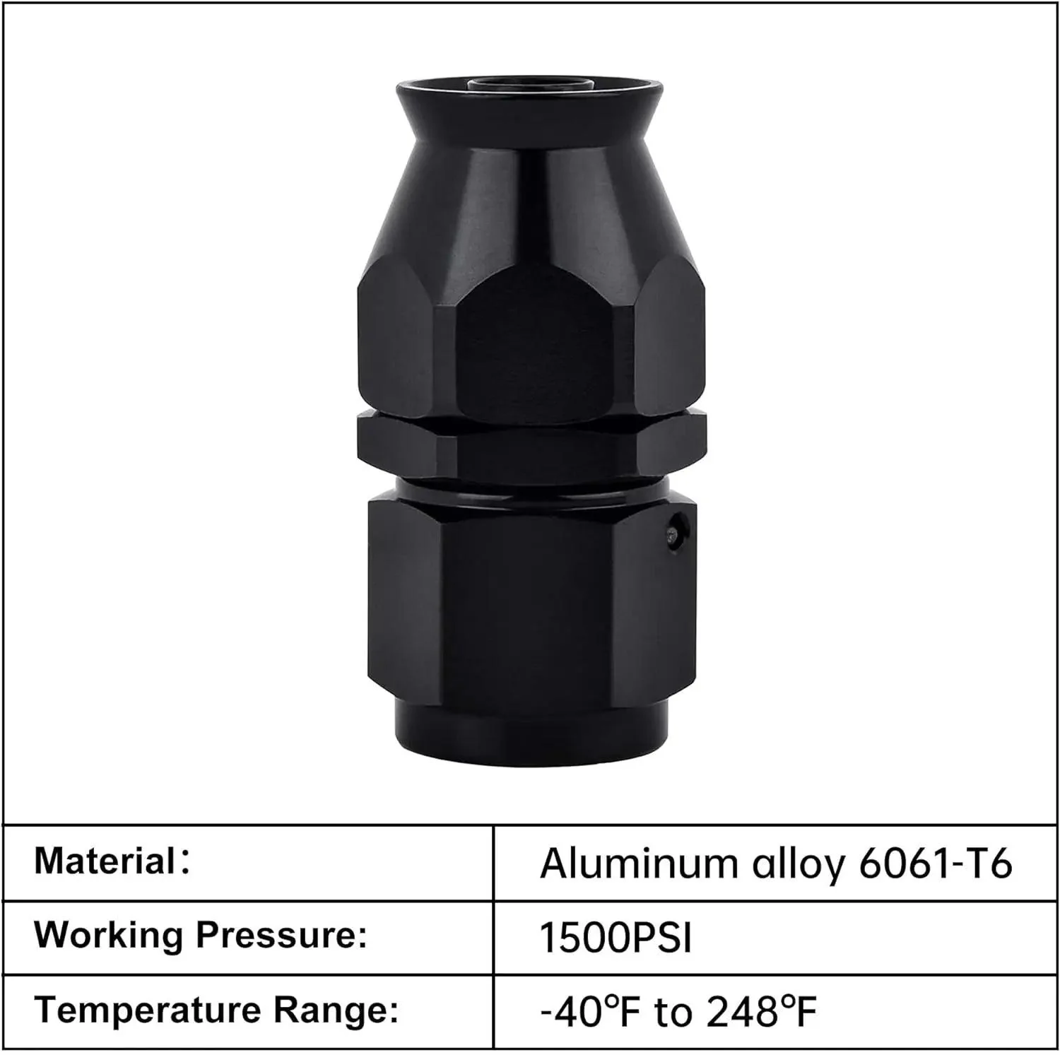 EVIL ENERGY PTFE Hose End Fitting for PTFE Hose Only (3/4/6/8/10/12AN) - Black - Image 26