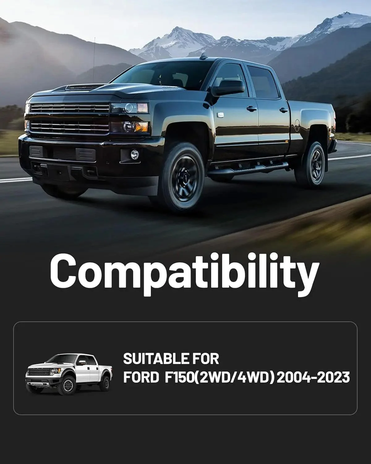 EVIL ENERGY Wheel Spacers Front 3-Inch Rear 2-Inch for 2004-2023 F150 2WD/4WD – Forged Strut Spacers Suspension Upgrade - Image 3