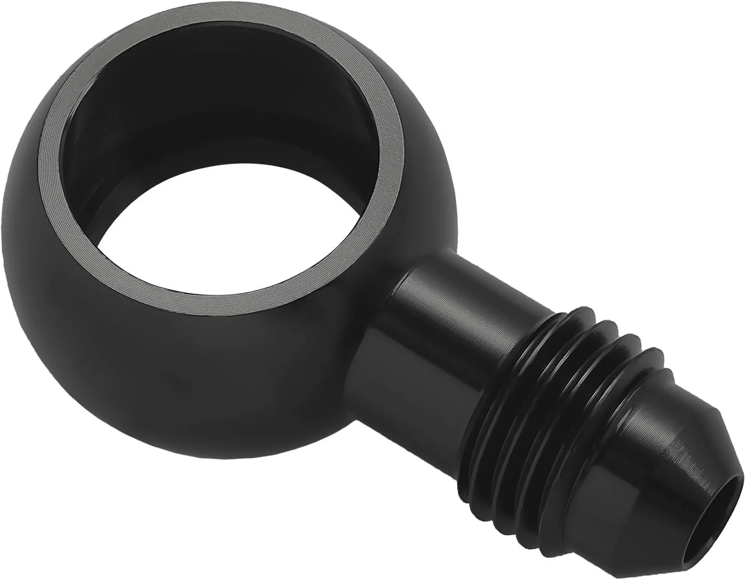 EVIL ENERGY Fuel Banjo Fitting Banjo Hole to AN Male Flare Adapter Fitting Aluminum Black - Image 10