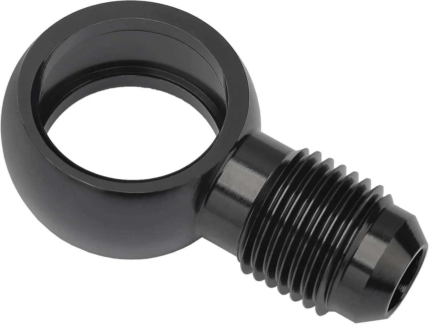 EVIL ENERGY Fuel Banjo Fitting Banjo Hole to AN Male Flare Adapter Fitting Aluminum Black - Image 13