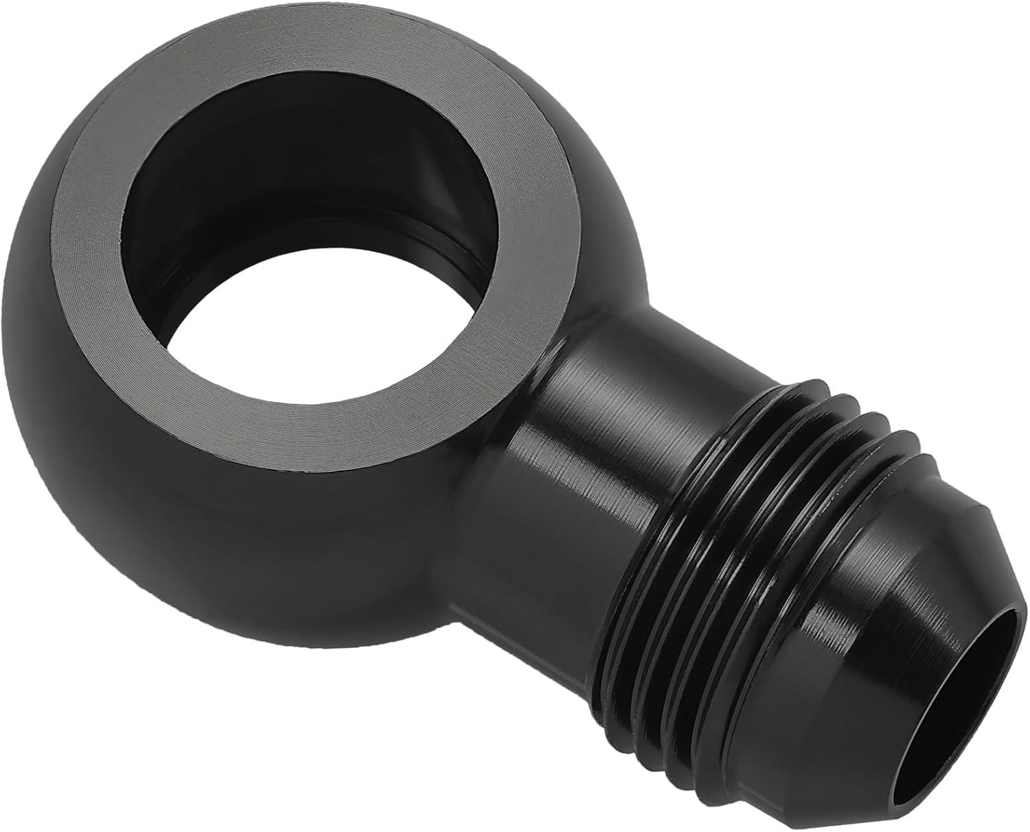 EVIL ENERGY Fuel Banjo Fitting Banjo Hole to AN Male Flare Adapter Fitting Aluminum Black - Image 15