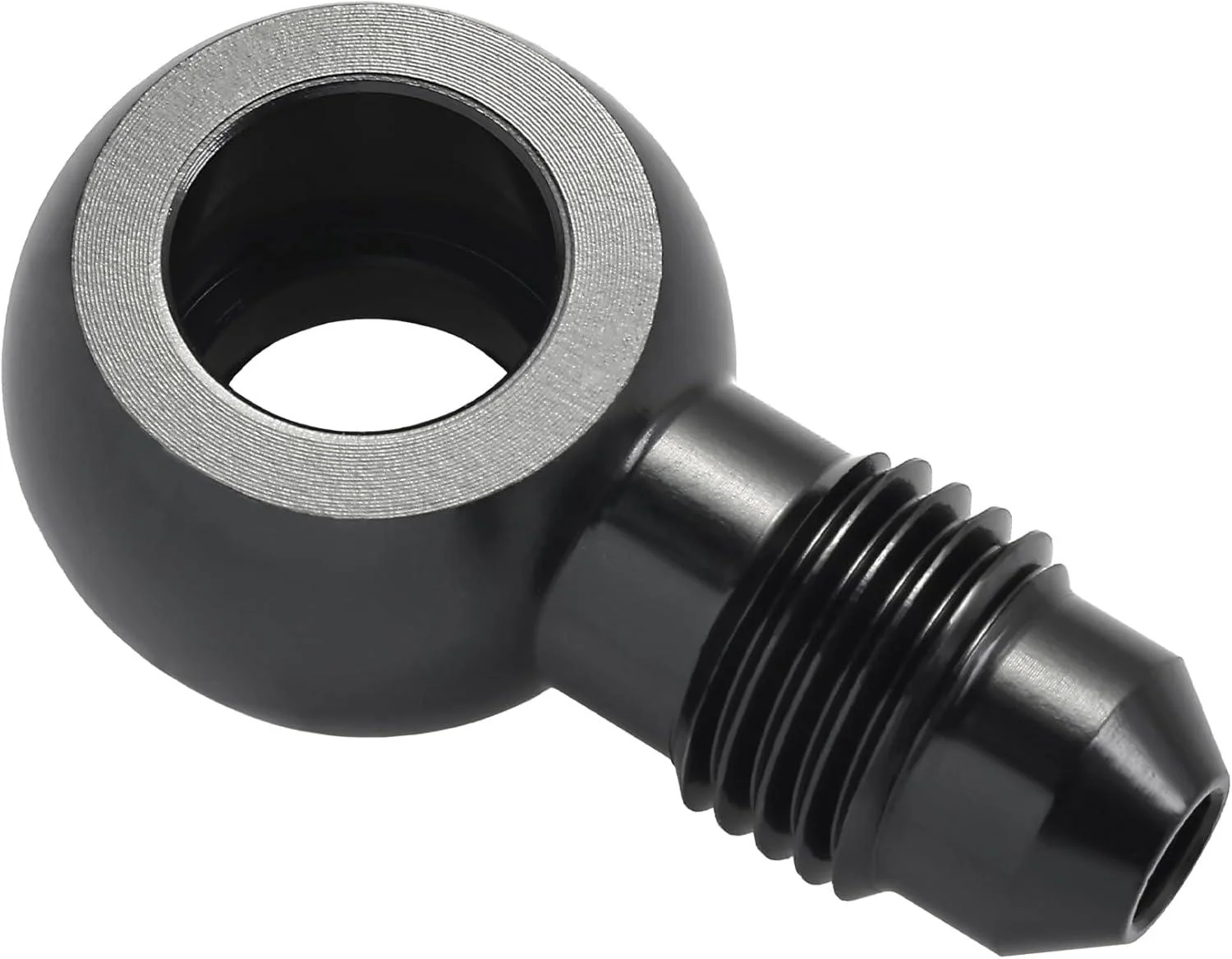 EVIL ENERGY Fuel Banjo Fitting Banjo Hole to AN Male Flare Adapter Fitting Aluminum Black - Image 7