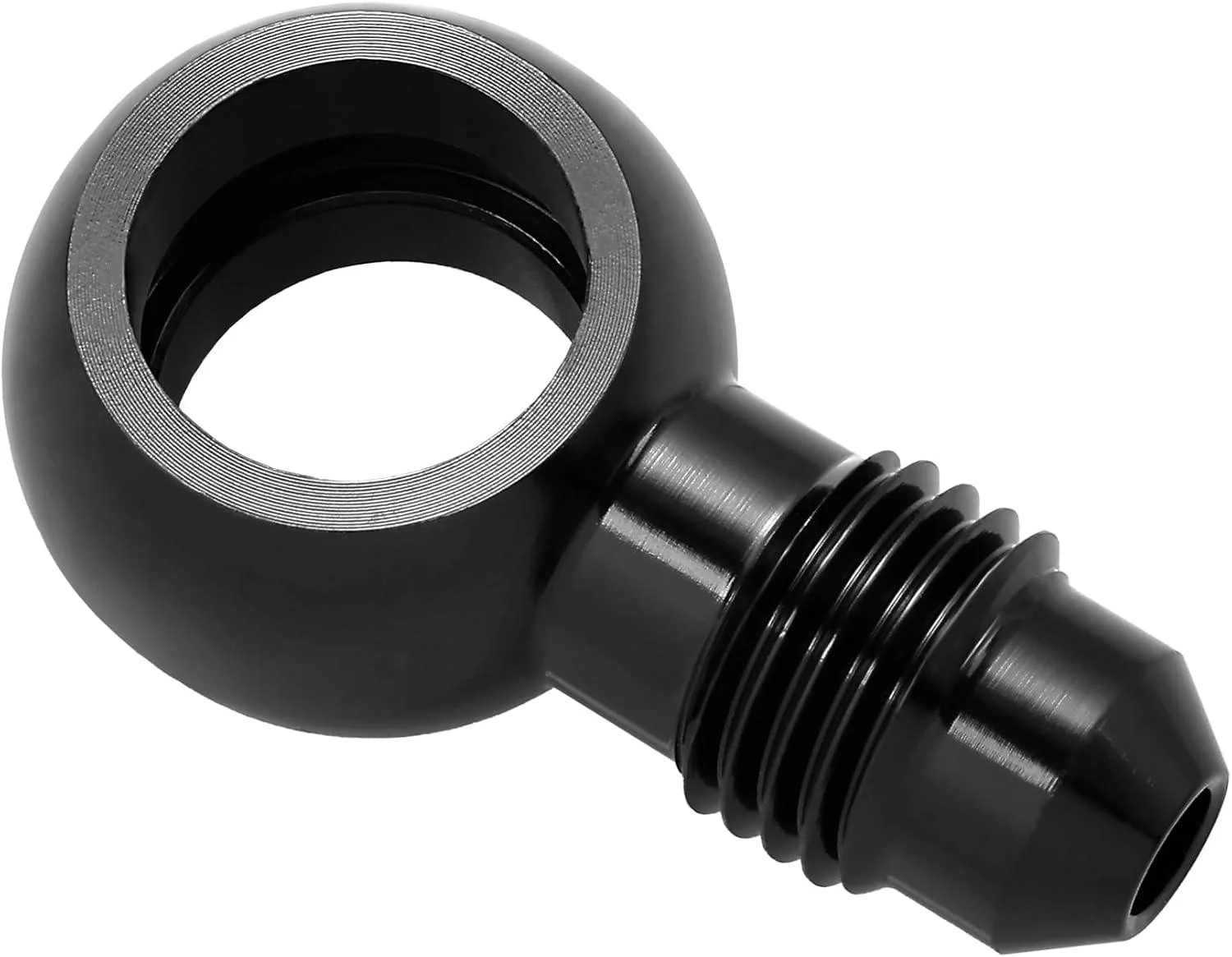 EVIL ENERGY Fuel Banjo Fitting Banjo Hole to AN Male Flare Adapter Fitting Aluminum Black - Image 8