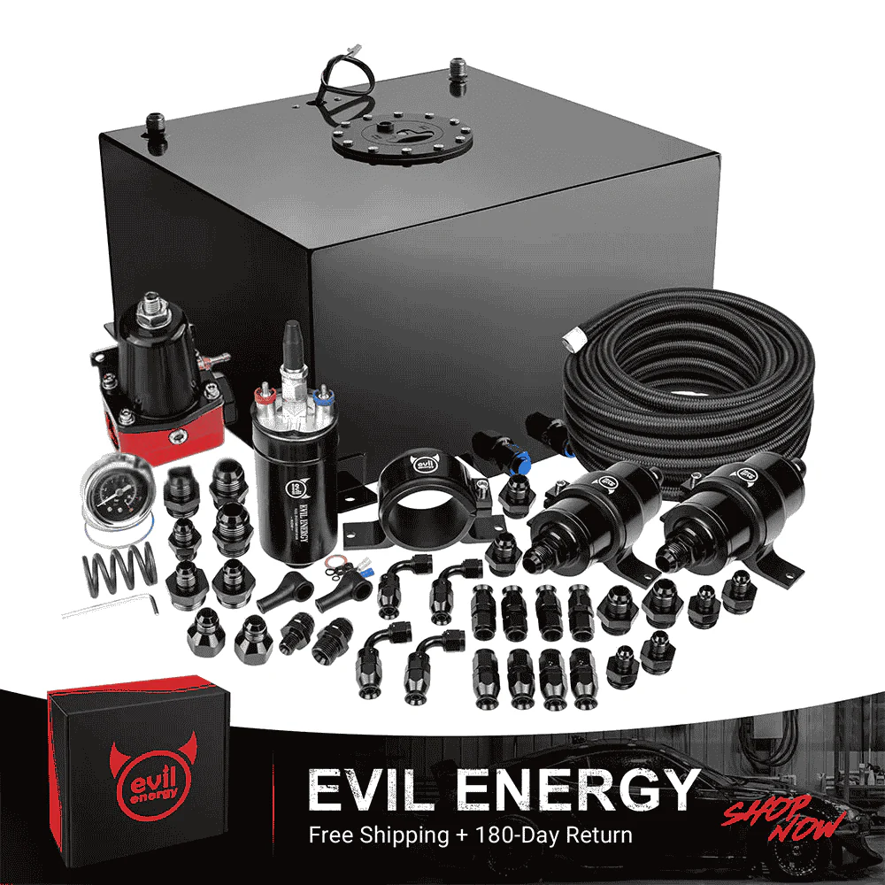 EVIL ENERGY 15Gal Fuel Cell Master Kit , 300LPH Pump & 20 FT PTFE Lines - High-Performance Racing Upgrade - Image 3