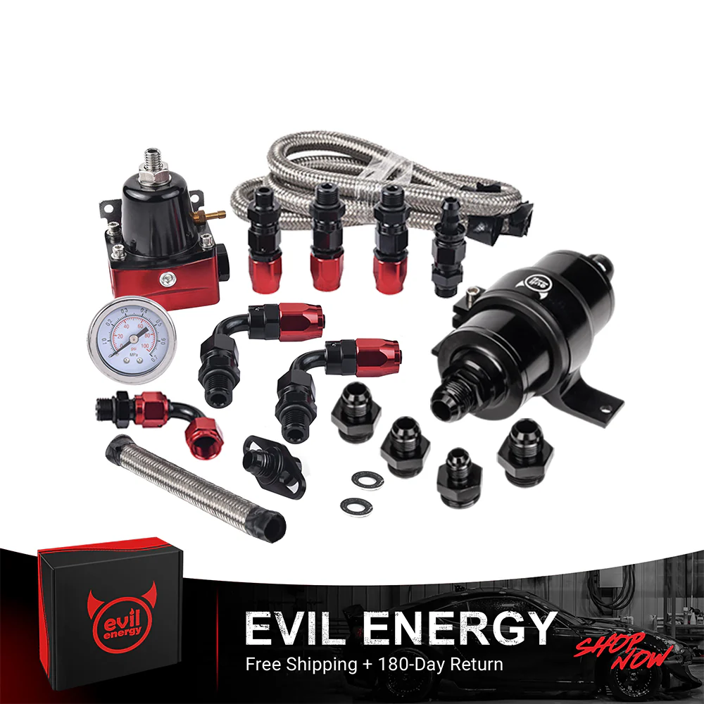 EVIL ENERGY EFI Returnless Fuel System kit-Fuel Cell Gas Tank Fuel Filter with Fuel Pressure Regulator Adjustable - Image 10