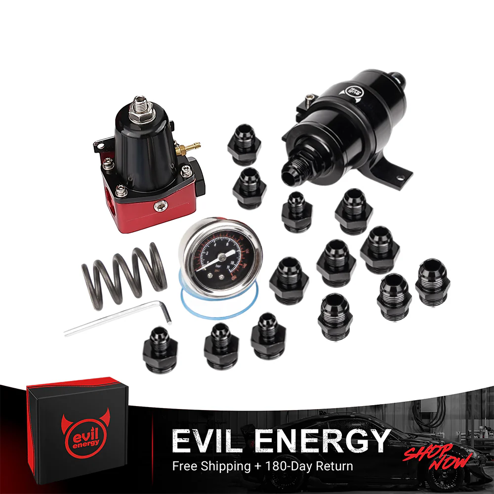 EVIL ENERGY EFI Returnless Fuel System kit-Fuel Cell Gas Tank Fuel Filter with Fuel Pressure Regulator Adjustable - Image 11