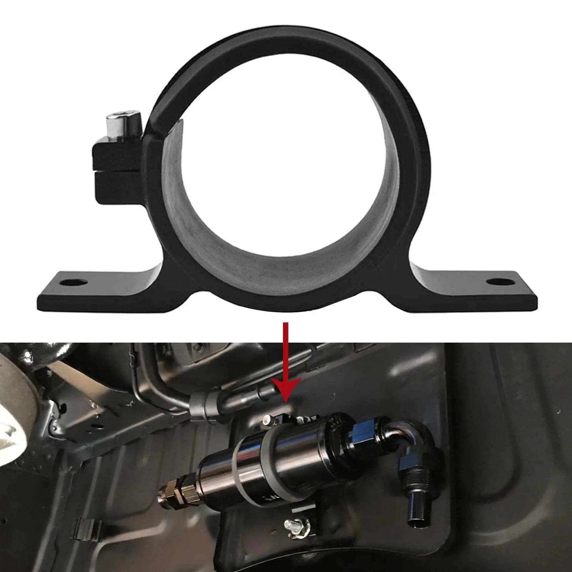 EVIL ENERGY Fuel Filter Mounting Bracket Fuel Pump Clamp Holder (50mm/60mm) - Image 17
