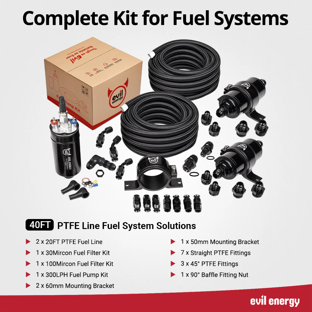 EVIL ENERGY Fuel Injection In-Line Fuel Delivery Kit  EFI External Frame Mounted Pump Kit - Image 11