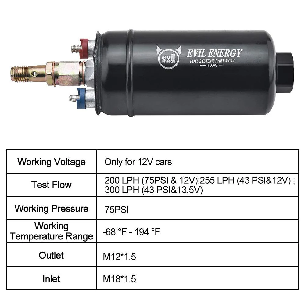EVIL ENERGY Fuel Injection In-Line Fuel Delivery Kit  EFI External Frame Mounted Pump Kit - Image 15