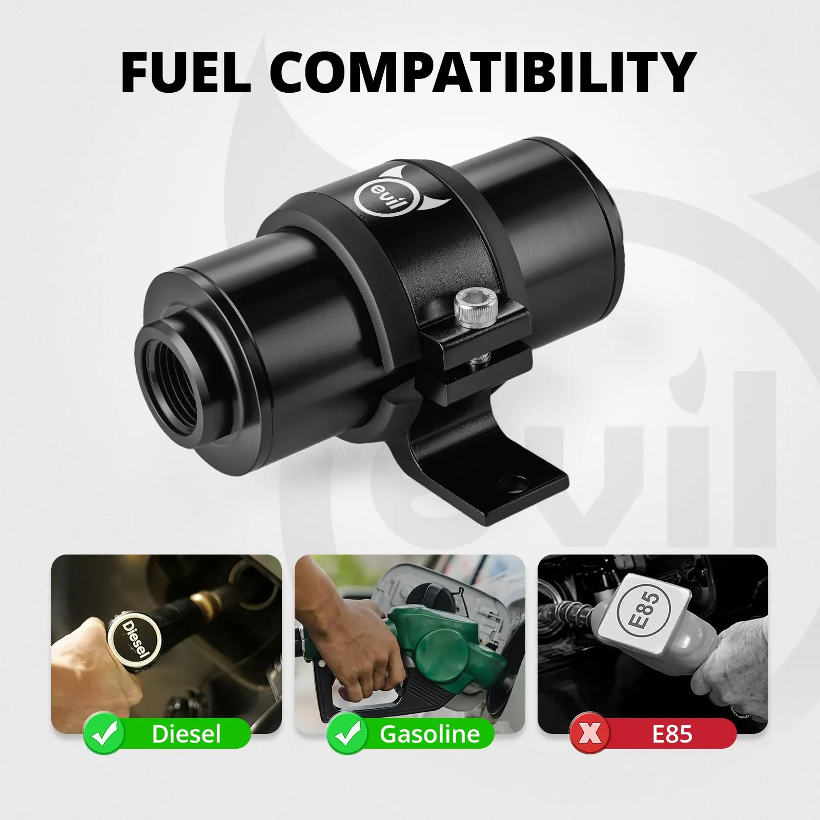 EVIL ENERGY 25FT Aluminum Coiled Fuel Line Kit with Fuel Filter Combo 10/100 Micron - Image 10