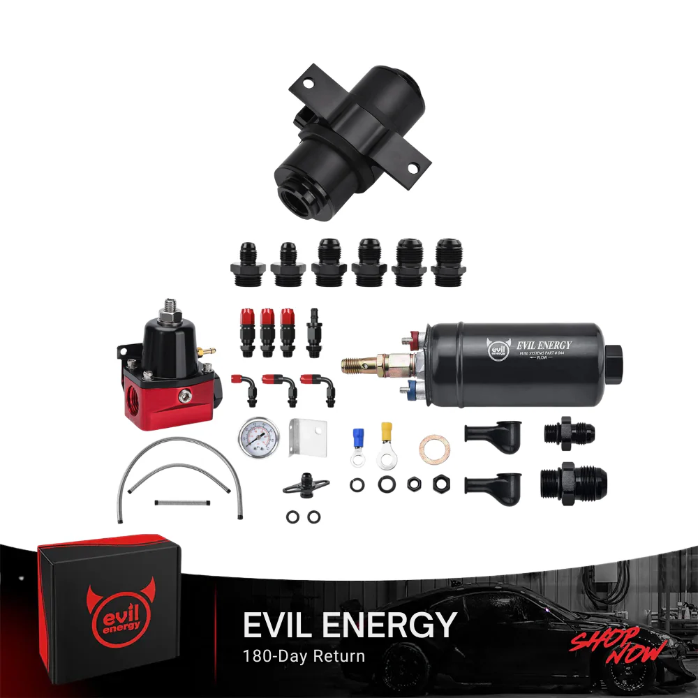 EVIL ENERGY EFI Fuel System Bundle: Universal Fuel Filter, Fuel Pump & Fuel Pressure Regulator - Image 2