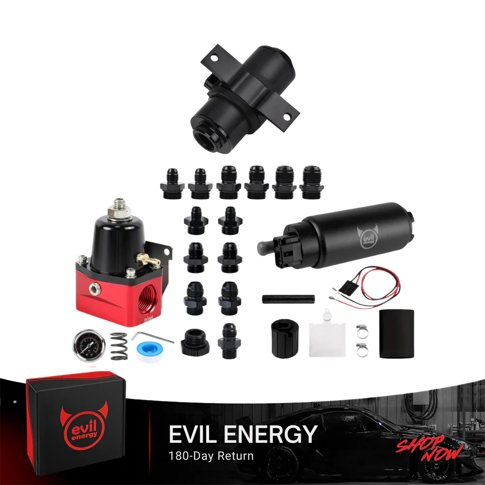 EVIL ENERGY EFI Fuel System Bundle: Universal Fuel Filter, Fuel Pump & Fuel Pressure Regulator - Image 3