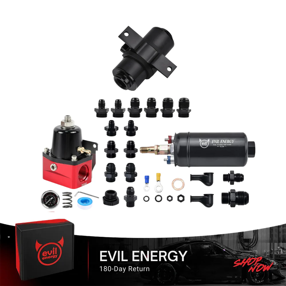 EVIL ENERGY EFI Fuel System Bundle: Universal Fuel Filter, Fuel Pump & Fuel Pressure Regulator - Image 5
