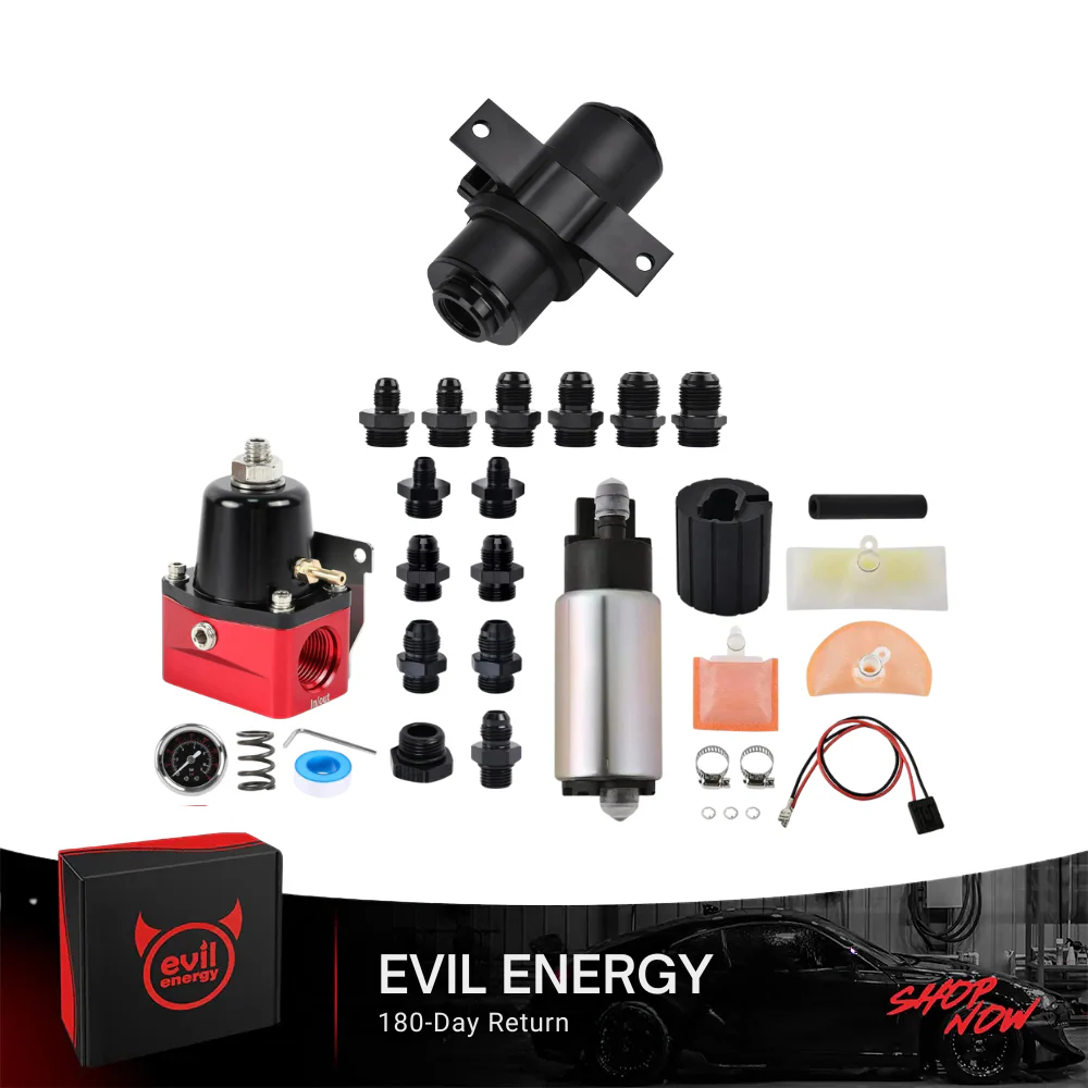EVIL ENERGY EFI Fuel System Bundle: Universal Fuel Filter, Fuel Pump & Fuel Pressure Regulator - Image 6