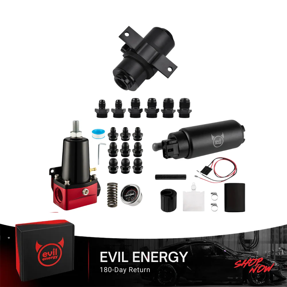 EVIL ENERGY EFI Fuel System Bundle: Universal Fuel Filter, Fuel Pump & Fuel Pressure Regulator - Image 7
