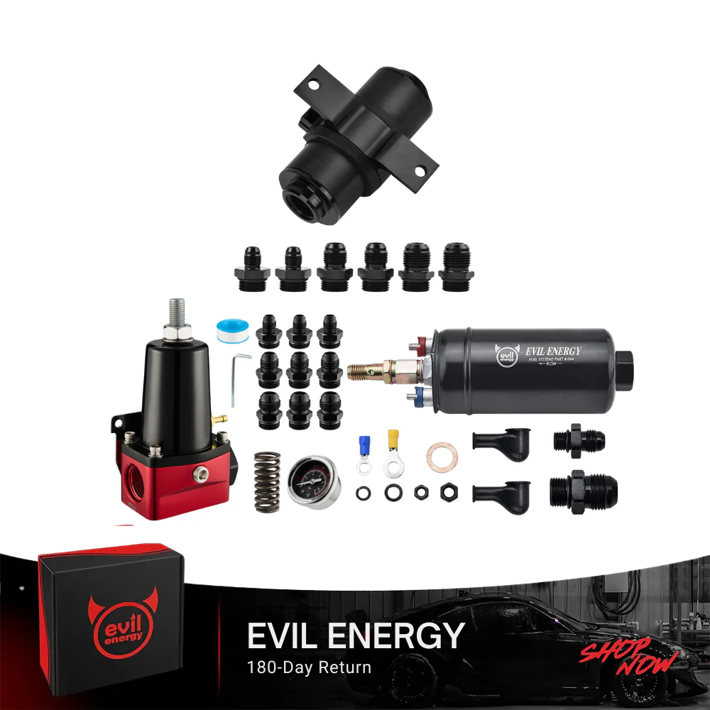 EVIL ENERGY EFI Fuel System Bundle: Universal Fuel Filter, Fuel Pump & Fuel Pressure Regulator - Image 8