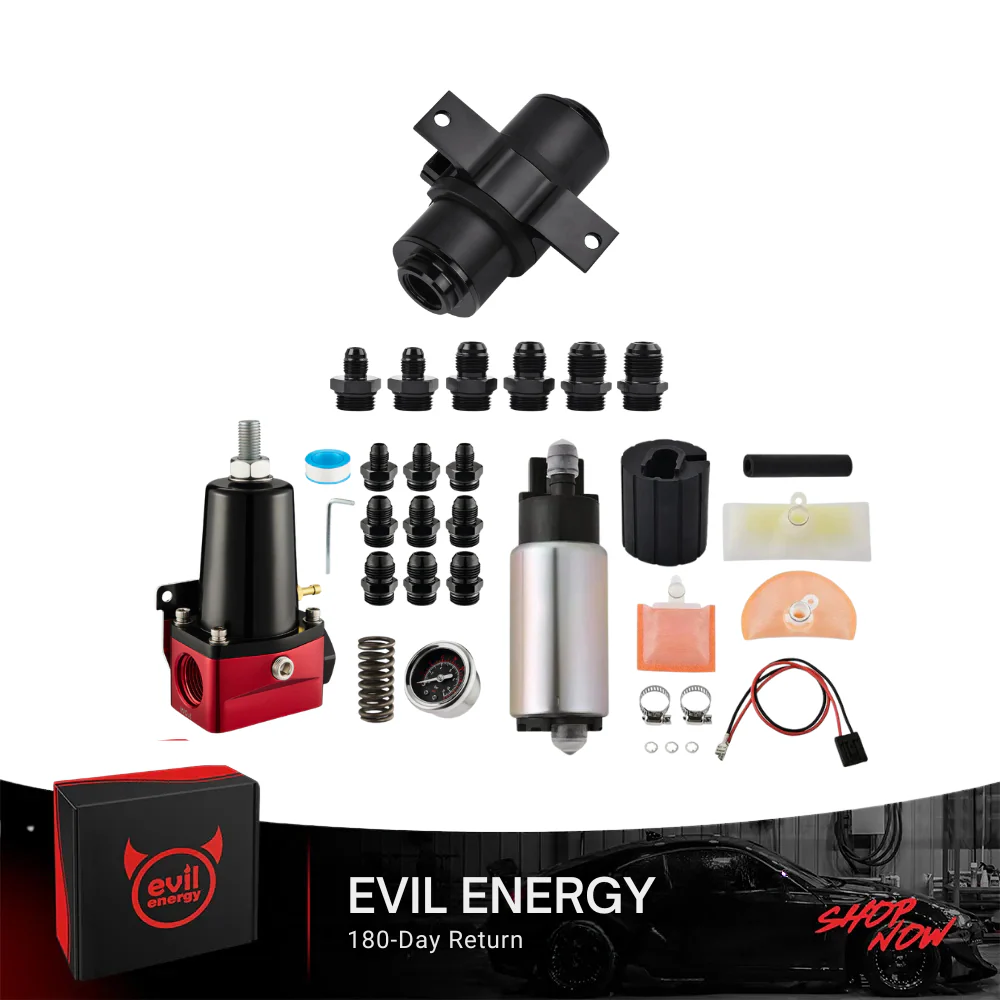 EVIL ENERGY EFI Fuel System Bundle: Universal Fuel Filter, Fuel Pump & Fuel Pressure Regulator - Image 9