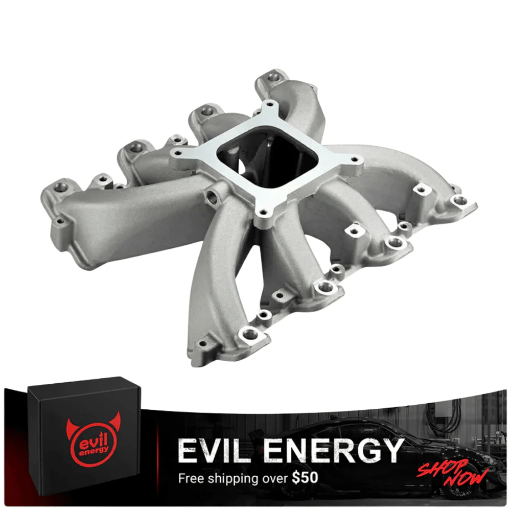 Evil Energy Intake Manifold + Fuel Rail Kit Bundle 300-137 For Single Plane EFI - GM LS1/LS2/LS6 - Image 3