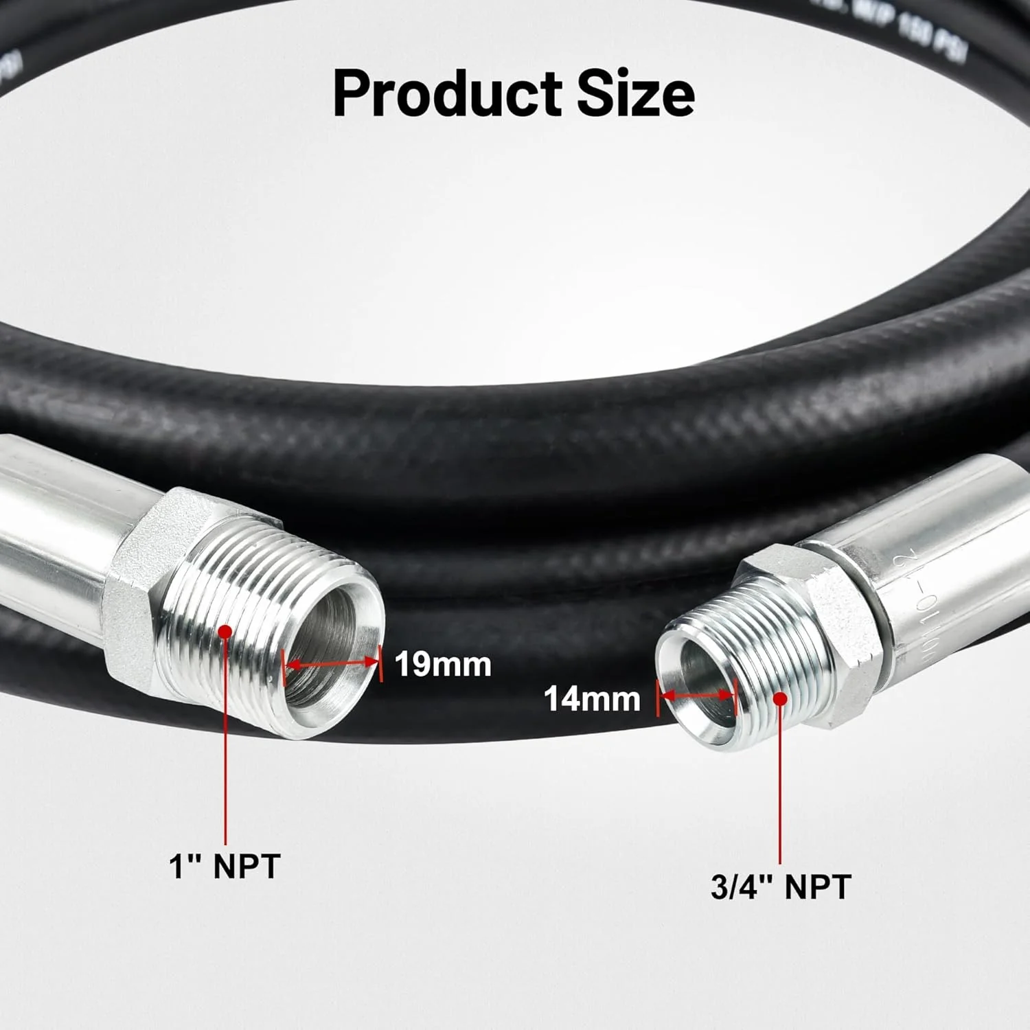 EVIL ENERGY Fuel Transfer Hose , Heavy-Duty Hose for Diesel, Gasoline, Kerosene, Biodiesel – 3/4 & 1 Inch ID, 10FT–20FT - Image 10