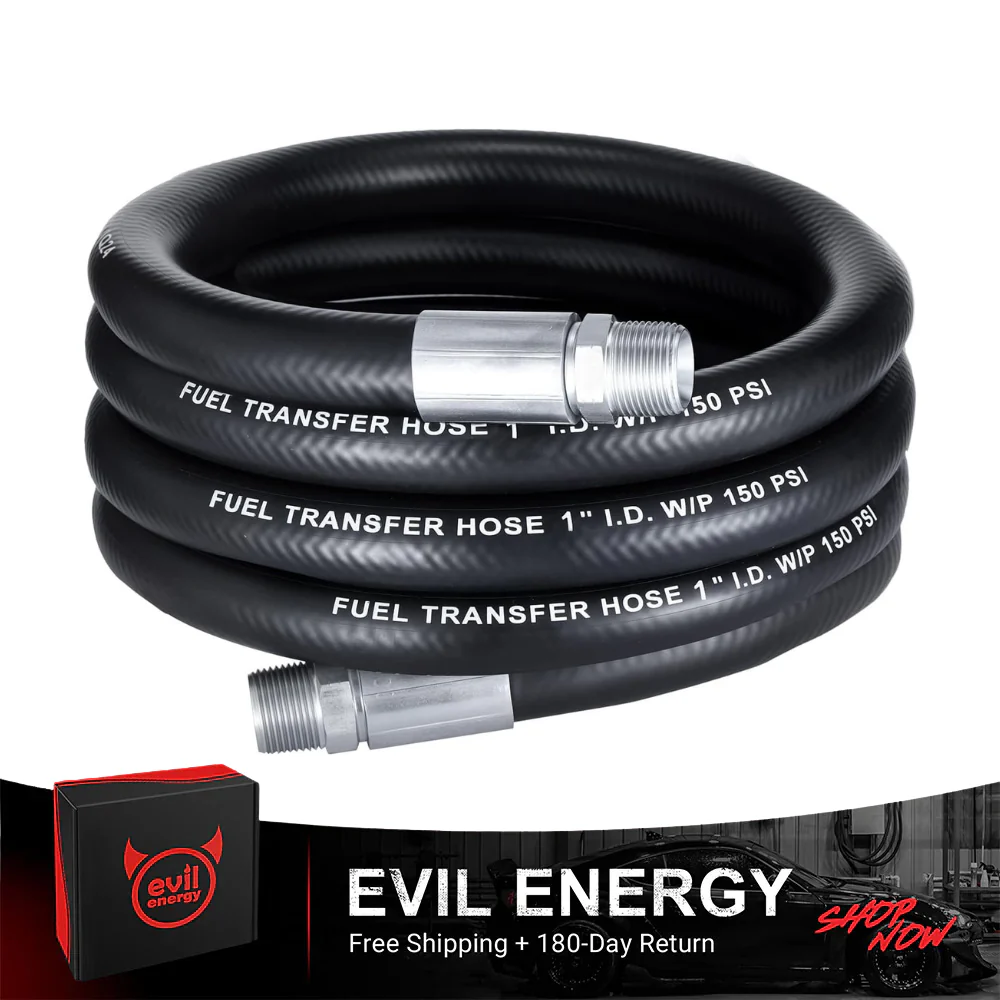 EVIL ENERGY Fuel Transfer Hose , Heavy-Duty Hose for Diesel, Gasoline, Kerosene, Biodiesel – 3/4 & 1 Inch ID, 10FT–20FT - Image 2