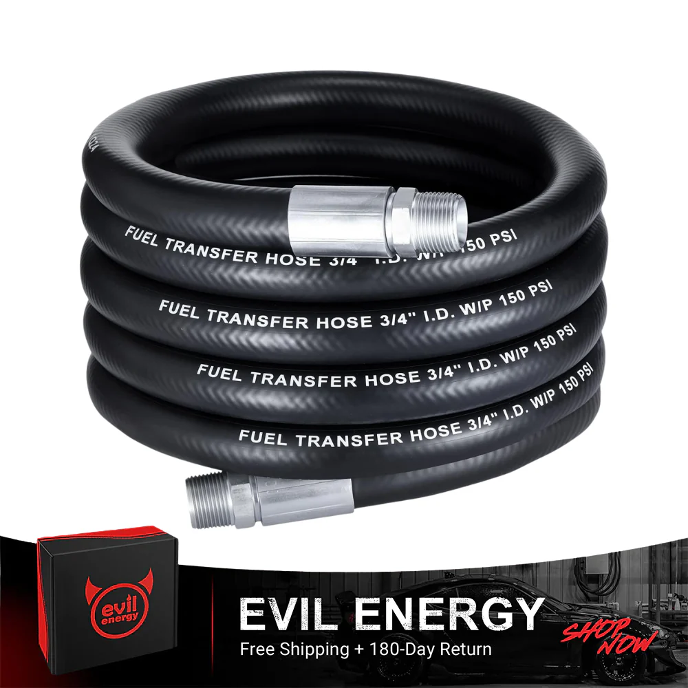EVIL ENERGY Fuel Transfer Hose , Heavy-Duty Hose for Diesel, Gasoline, Kerosene, Biodiesel – 3/4 & 1 Inch ID, 10FT–20FT - Image 7