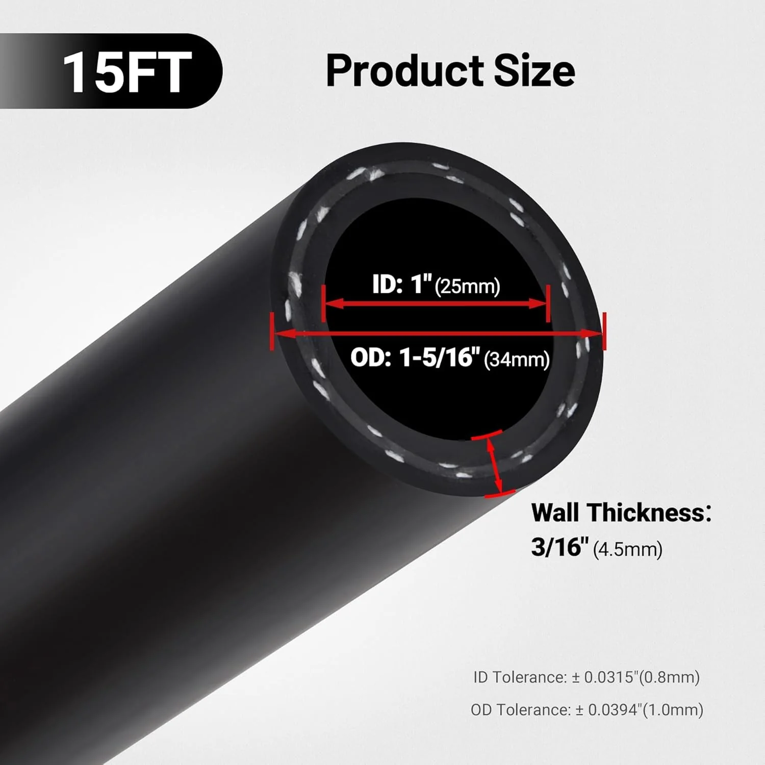 EVIL ENERGY Heater Hose Coolant Radiator Straight 100PSI SAE 20R3 (5/8,1/2,3/4,3/8,5/16,1 inch) - Image 26