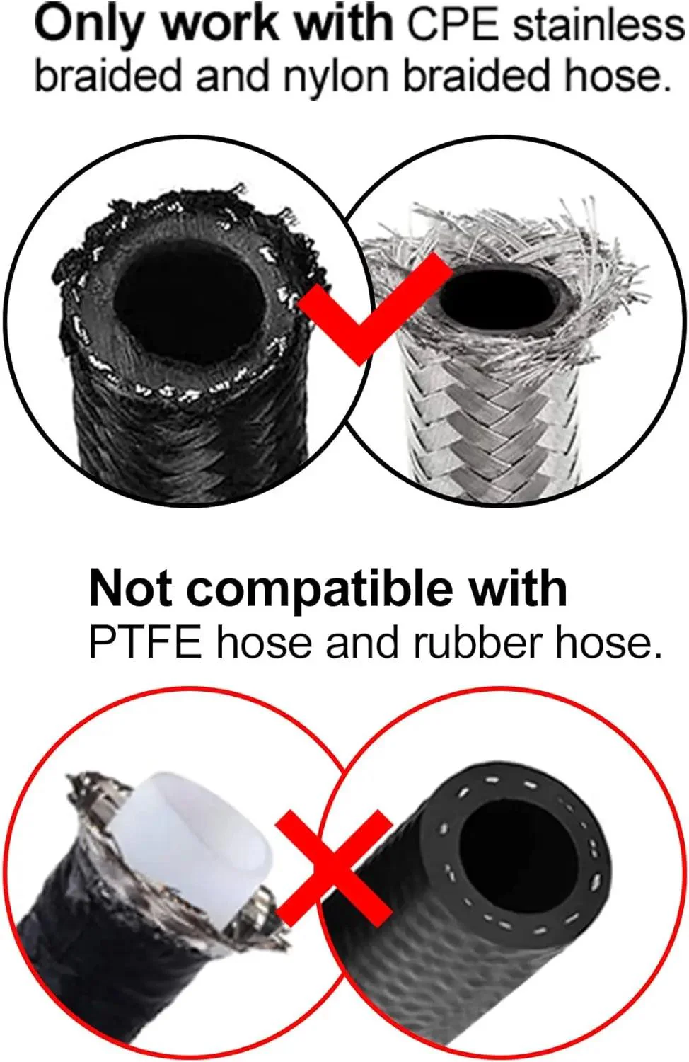 EVIL ENERGY AN Hose End Fitting 90 Degree Swivel Aluminum Black (4/6/8/10/12/16/20AN) - Image 5