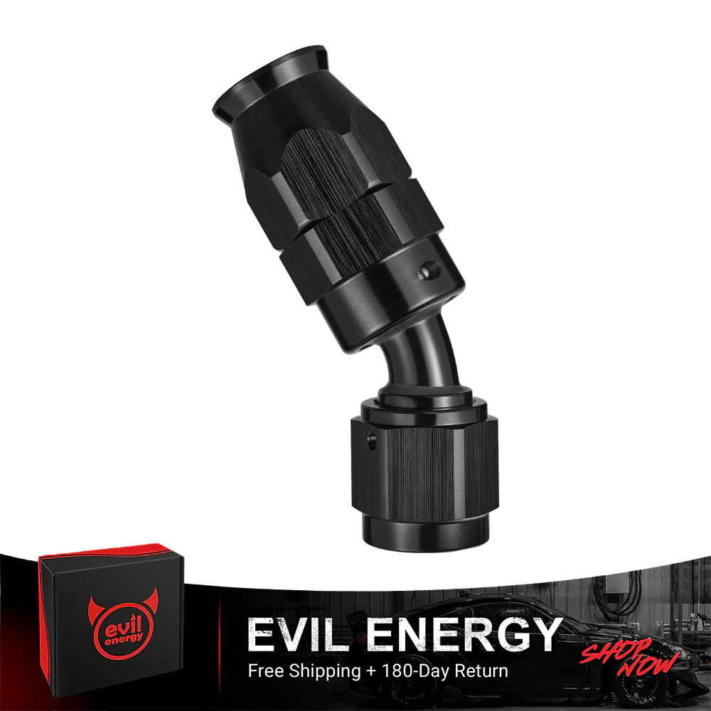 EVIL ENERGY PTFE Hose End Fitting for PTFE Hose Only (3/4/6/8/10/12AN) - Black - Image 17