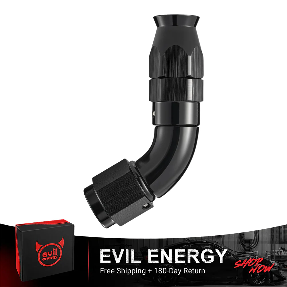 EVIL ENERGY PTFE Hose End Fitting for PTFE Hose Only (3/4/6/8/10/12AN) - Black - Image 18