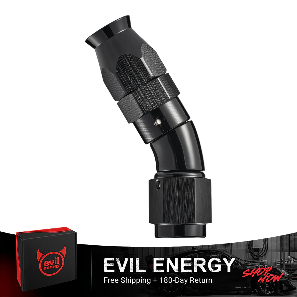 EVIL ENERGY PTFE Hose End Fitting for PTFE Hose Only (3/4/6/8/10/12AN) - Black - Image 19