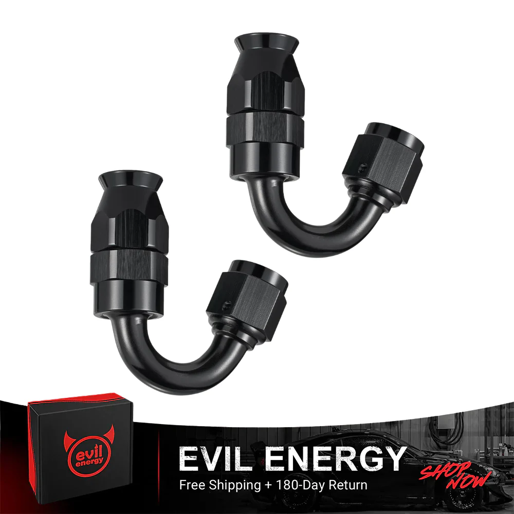 EVIL ENERGY PTFE Hose End Fitting for PTFE Hose Only (3/4/6/8/10/12AN) - Black - Image 23