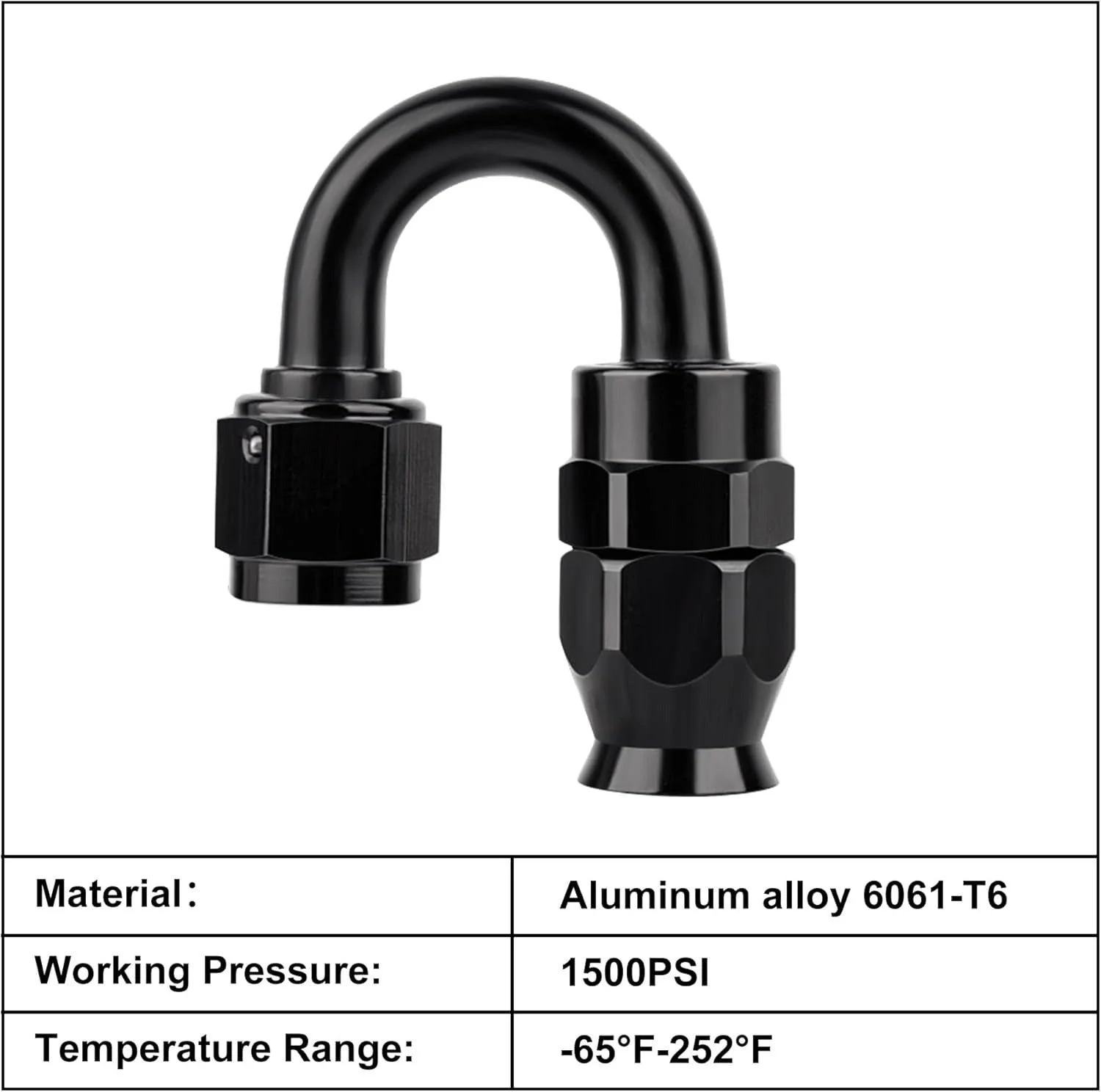 EVIL ENERGY PTFE Hose End Fitting for PTFE Hose Only (3/4/6/8/10/12AN) - Black - Image 39