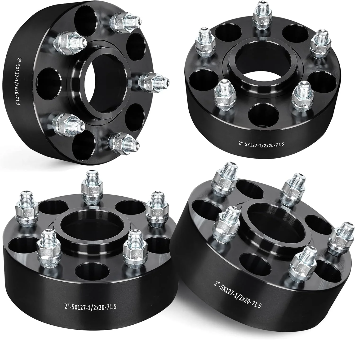 EVIL ENERGY Hubcentric Wheel Spacers 5X5 for Jeep – 4PCS (1/1.5/2.0 Inch) - Image 3