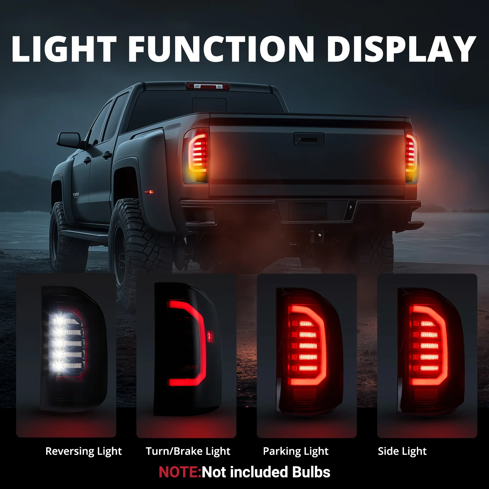EVIL ENERGY LED Tail Lights Black Smoke For 2007-2013 Chevy Silverado 1500 2500 HD 3500 HD - Image 4