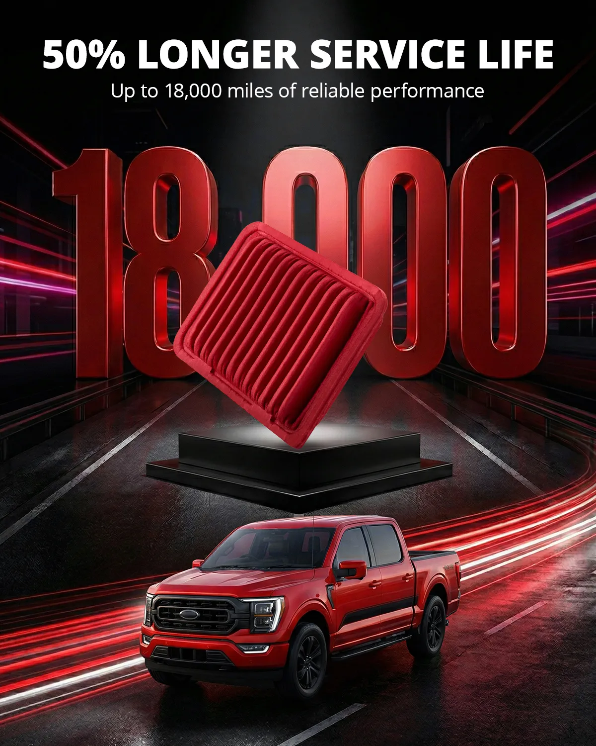 EVIL ENERGY Engine Air Filter Compatible with Lexus NX200 2015-2017 2.0T, NX300 2018-2021 2.0T, Replace CA10190 - Image 3