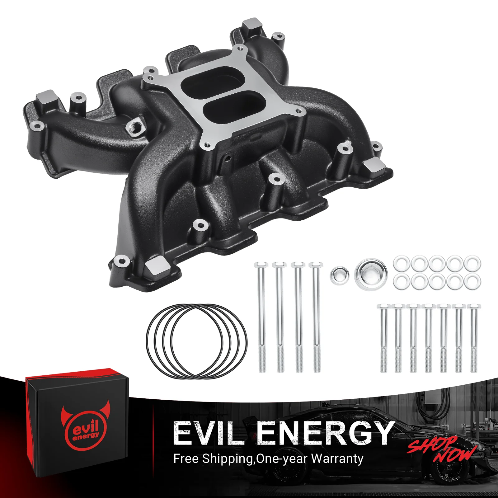 EVIL ENERGY Dual Plane LS1 LS2 LS6 Carburetor Intake Manifold - Image 2