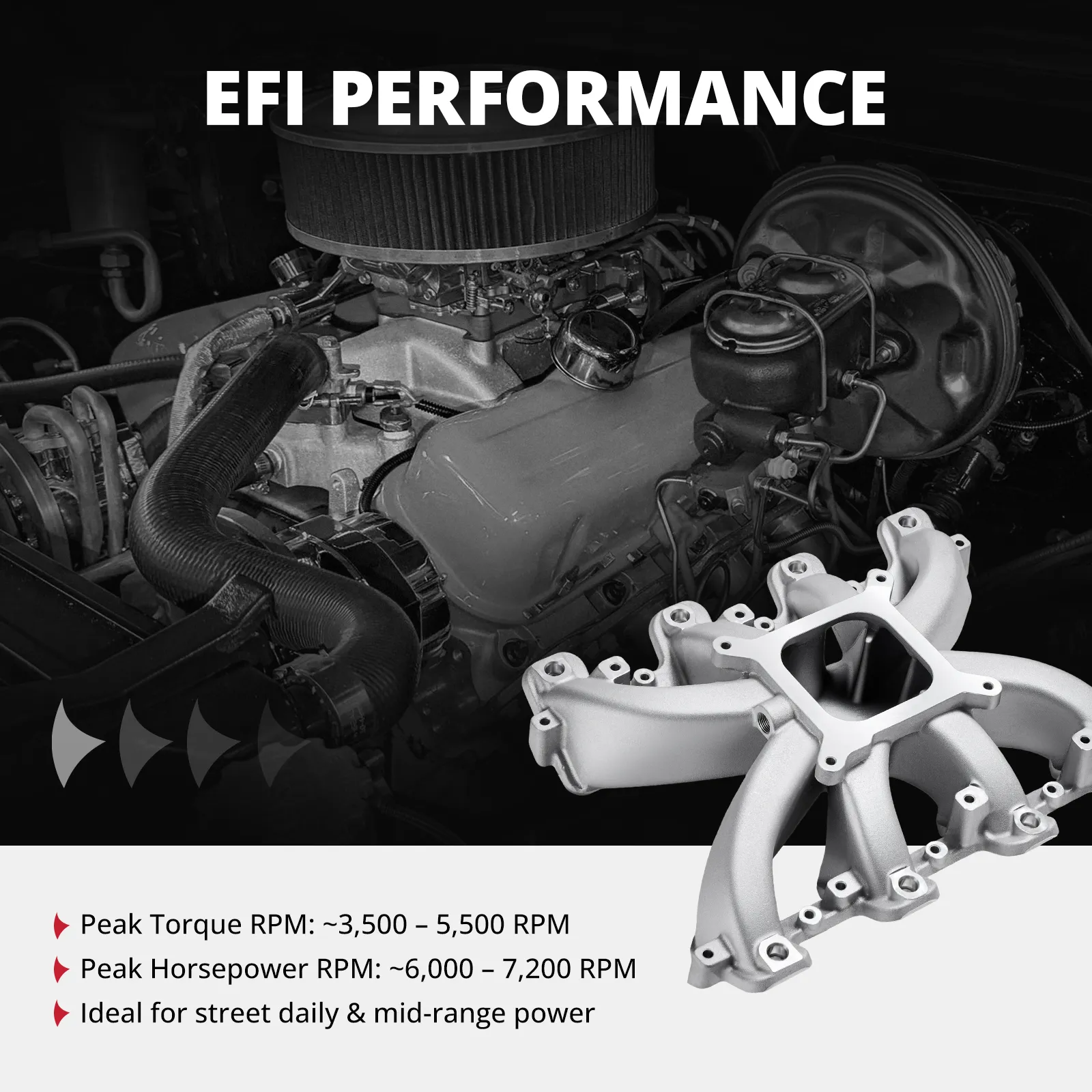EVIL ENERGY LS1 LS2 LS6 EFI Intake Manifold with Fuel Rails - Image 11