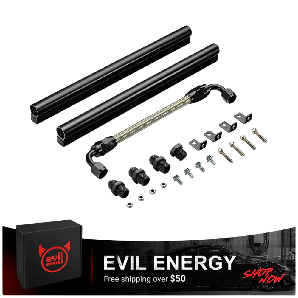 Evil Energy LS EFI System - Master Kit | Intake Manifold & Fuel Rail for GM LS3 L92 V8 6.2L | Inline Fuel Pump | Fuel Filter | PTFE Fuel Hose - Image 7